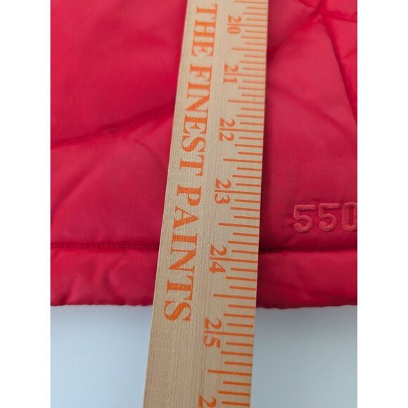 The North Face 550 Goose Down Puffer Vest Womens Size Medium Pink Full Zip - Picture 11 of 11
